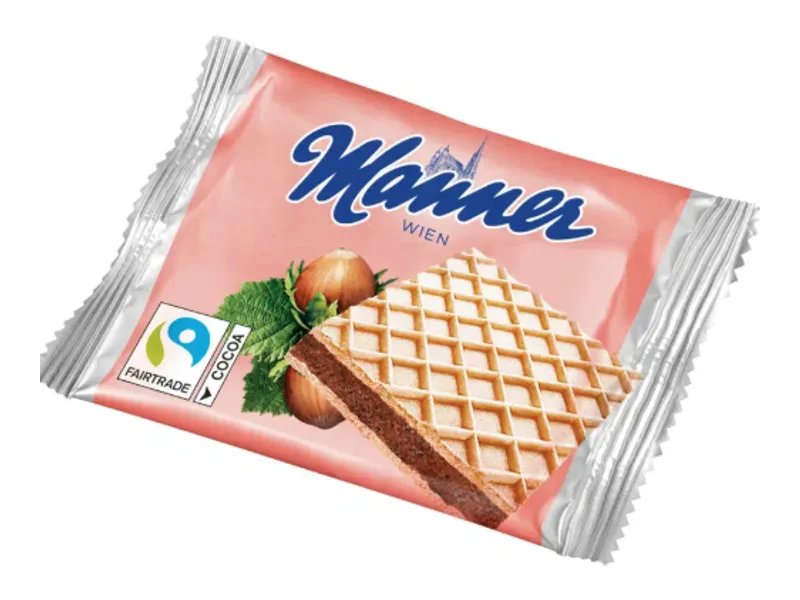 Manner Waffeln 1er – Die Wiener Haselnuss-Schnitte als Einzelstück