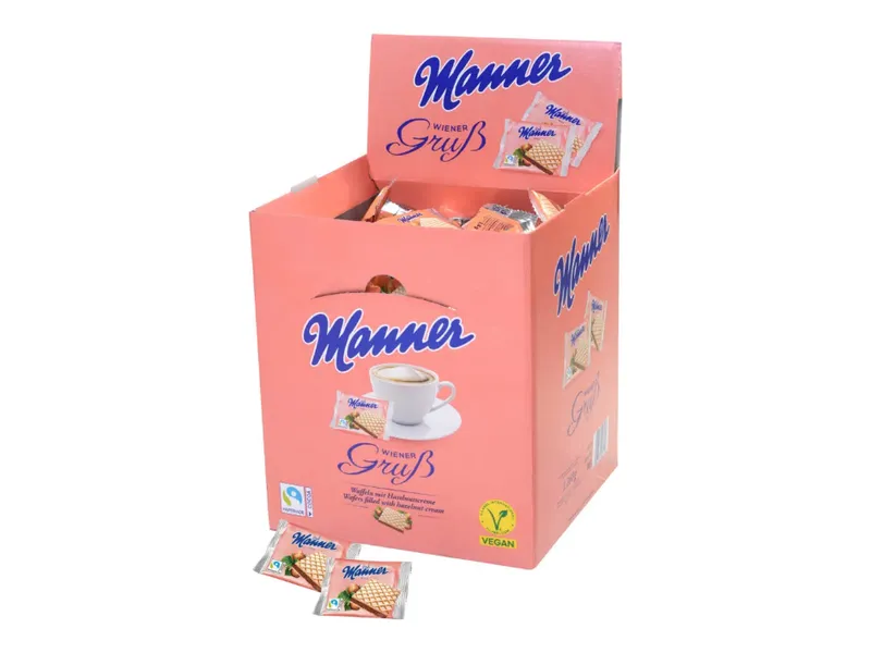 Manner Waffeln 1er – Verpackungseinheit 1,5 kg-Karton